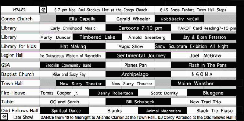Last Night Schedule